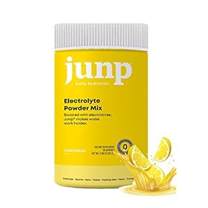 JUNP Hydration Electrolyte Powder, Electrolytes Drink Mix Supplement, Zero Calories Sugar and Carbs, Kosher, Lemonade…