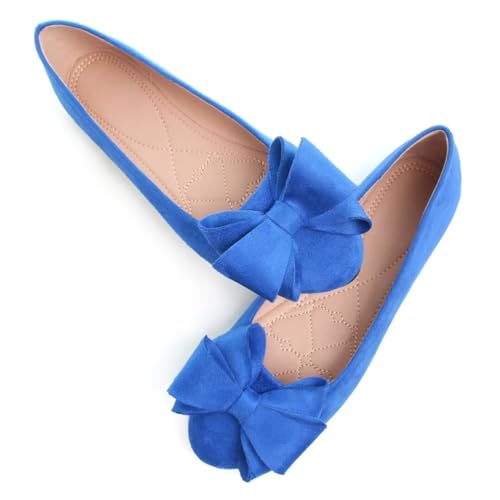 Image of TN TANGNEST Women Fashion Bowknot Flats Comfort Pointed Toe Dress Shoes