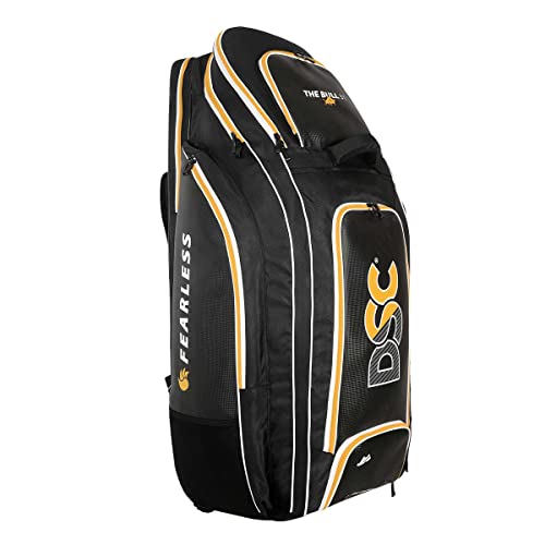 DSC Krunch The Bull 31 (with Wheels) Cricket Kit Bag, Colour - Black/Orange 39 x 14.5 x 16 inches (B09M42QC12) Amazon Price History, Amazon Price Tracker