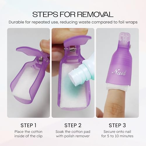 Beauticom 10PC Kit para Arte de Uñas Removedor Gel miniatura 5