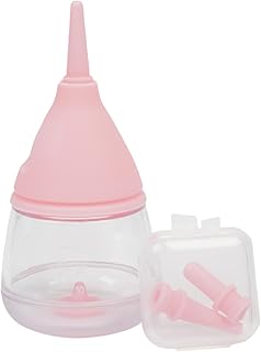 ペット哺乳瓶 – 漫画の液滴デザインの 35 ml 子猫ミルクボトル |猫、子犬、犬用の安全な窒息防止ペットフィーダー、小動物用の実用的なミルクフィーダー、ポータブルで耐久性のあるツール