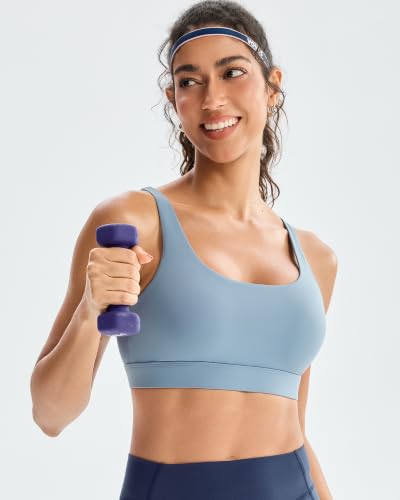 Image of RUNNING GIRL Sports Bra for Women High Support, Molded Cup High Impact Sports Bras with Sewn in Pads Workout Running Bra