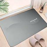 Mirx 珪藻土 バスマット 【極厚だから吸水量が違う＆圧倒的さらふわ感】 足拭きマット お風呂マット 柔らか ソフト 速乾 割れない 吸水 滑り止め 手入れ簡単 収納便利 (ＲＥＬＡＸ, 60*40CM)