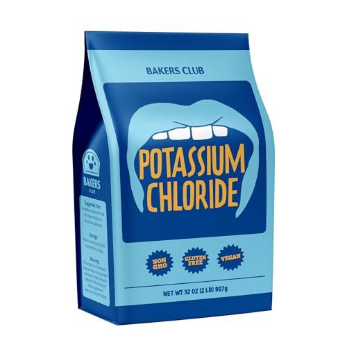 Potassium Chloride Powder 2 Pound - Sodium Free Salt Substitute - Filler Free Easily Dissolves Unflavored - Mineral Electrolyte Hydration Fluid Balance - Source of Fruits Vegetables