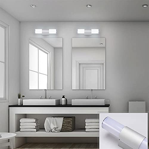 Lumière blanche vanité moderne 25cm, applique murale au design épuré pour miroir