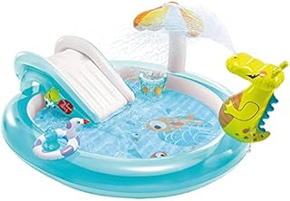 Intex Gator Dmuchany Basen Dziecięcy, Wielokolorowy, 229 x 152 x 56 cm