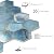 Tenedos HTC168 Azurite 3" Turquoise Blue Mixed Hexagon Matte Porcelain Mosaic Tile – Marble Look, Ideal for Backsplash, Shower, Wall & Floor Use (1 Sheet)