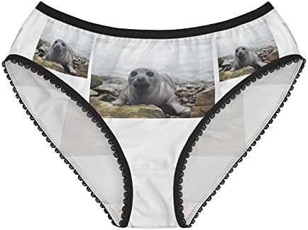 Harp Seal Panties,Harp Seal Underwear, Briefs, Cotton Briefs, Funny Underwear, Panties For Women