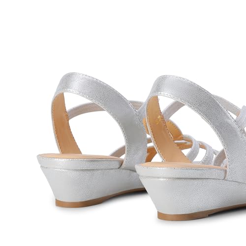 DREAM PAIRS Women's Strappy Wrapped Dressy Wedge Sandals Comfortable Low Heel Casual Summer Shoes4