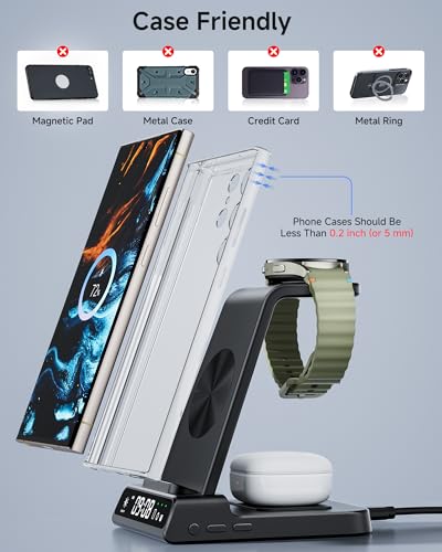 Lequiven XF-C01 Wireless Charger For Samsung Devices, 4 In 1 Wireless Charging Station thumb #6