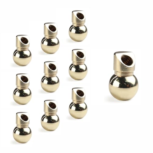 Image of 10 PCS M6 12.7MM Brass Ball Coolant Nozzles Screw Lock for Cnc Lathes, Milling Machines, Machine Tools, Stone Bending Machines And Jewelry Carving Machines Brass Ball Coolant Nozzles