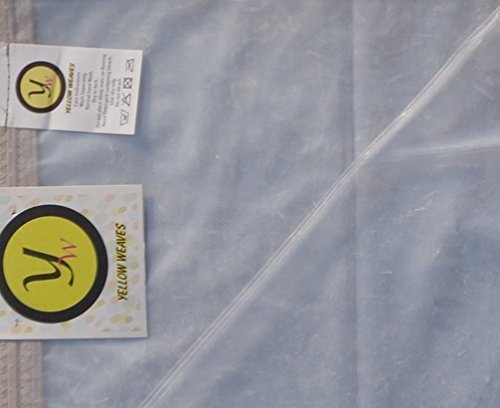 Image of Yellow Weaves 0.30mm PVC AC Transparent Curtain (Size - 4.5 X 9 Ft) Pack of 6
