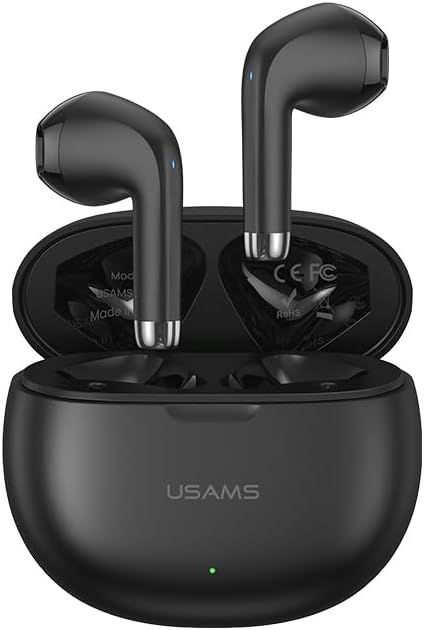 USAMSYO17 Earbuds with latest BT tech. 5.3, Headphones HD Call Dual Mode Gaming Headset With Dual Mic (Black)