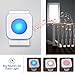 Wireless Doorbell 1200 feet Waterproof Door Bell with Flash LED Light 36 Melodies 4 Volume Levels (2 Receivers& 1 Touch Button, White JSIEEM)
