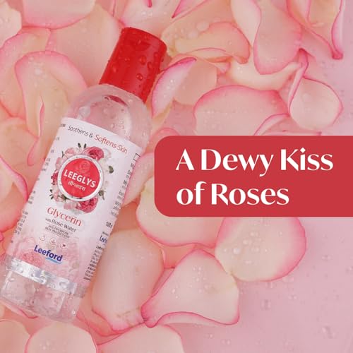 Image of Leeford Leeglys Glycerin with Rose Water For Dry, Chapped, Damaged Skin & Diaper Rashes | Soothes, Softens & Locks in Moisture | Multipurpose Skin Protectant 60ml (Pack of 2)