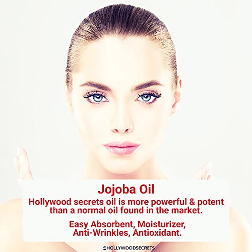 Image of Organic 100% Pure Jojoba Cold Pressed Oil Hair Growth Face Glow Skin Beard Body Lips Nails 100 ml