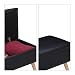 Relaxdays Banco Almacenamiento 40 L, Pino, Negro, 40 x 80 x 39,5...