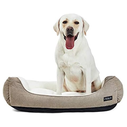 Durable Square Dog Bed - Machine Washable, Comfortable for Large Dogs Cover