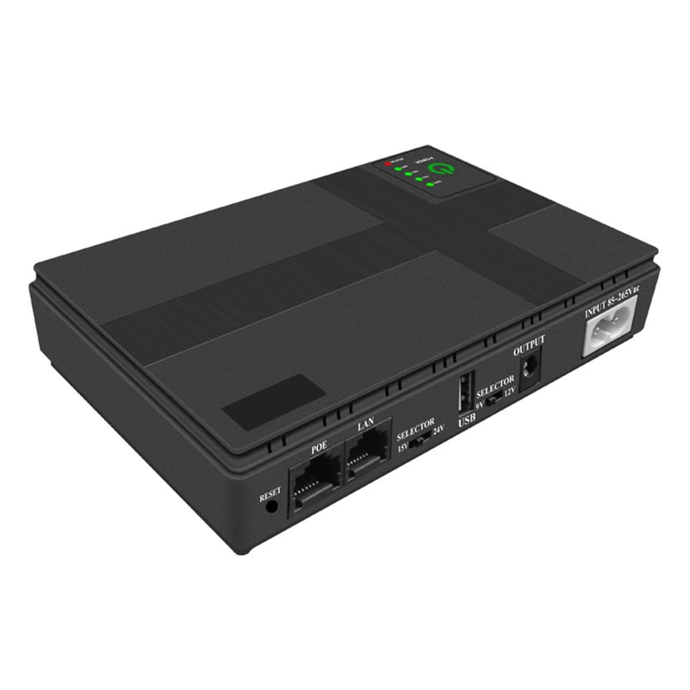 DC UPS Alimentation Ininterrompue Évitez les Déconnexions WiFi Batterie de Secours Routeur POE