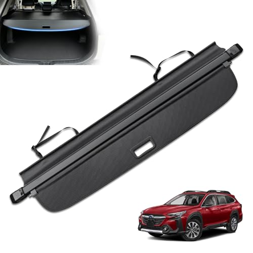 MIALUTY® Cargo Cover for 2021-2025 Subaru Outback Retractable Trunk Cover Outback Accessories Anti-Peeping Anti-Theft Privacy Screen,Trunk Luggage Shield Shade Carbon Fiber Texture