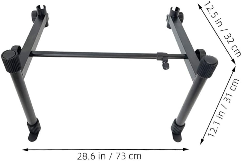 Electric Piano Stand Extension Rack Adjustable Keyboard Support Adapter for Comfortable Playing Position Durable Material Stable Performance for