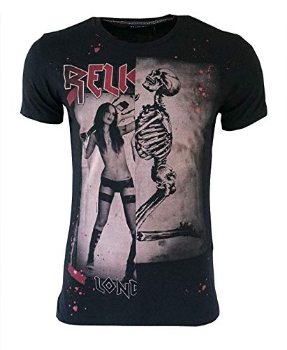 Religion Camiseta para hombre Rock Star Black, Negro , S