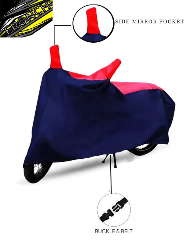 Image of FRONCH Waterproof Bike /SCOOTY Cover for Bajaj Discover 125 (Discover 125 Bike Cover /Discover 125 Bike Cover Waterproof /Bajaj Discover 125 Bike Cover)