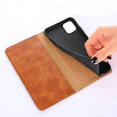 Funda tipo cartera para Xiaomi Redmi Note 10 Lite, carcasa libro de piel sintética 6