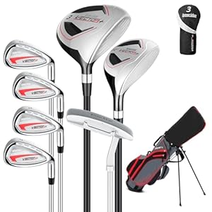 8 Pieces Complete Golf Club Set for...