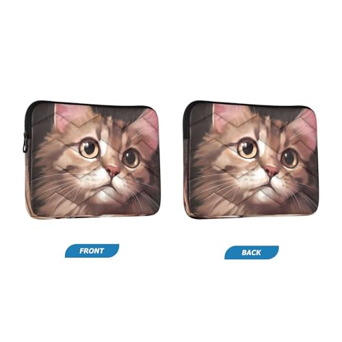 Funda para portátil de 13-14 pulgadas Cute Cat impermeable miniatura 2