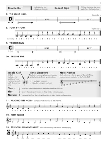 Essential Elements for Band – Bb Trumpet Book 1 with EEi Online Resources | Trumpet Method Book and Sheet Music for Students and Teachers | Band Method Songbook – Newer 2025 Edition Available