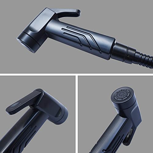 PESCA NOVA Matte Black Finish ABS Health Faucet for Bathroom/Jet Spray for Toilet Shower Faucet, 1 pc Gun Only, Matte Black Brushed Finish