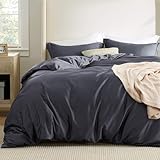 Bedsure Cooling Duvet Cover Queen Size - Moisture Wicking and Silky Eucalyptus...