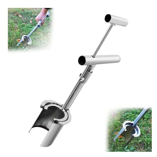 Blumenzwiebel-Pflanzwerkzeug – effizientes Pflanzwerkzeug-Set aus Karbonstahl, 2024 Upgrade, Pflanzenbaum-Sämling-Pflanzgefäß, Karbonstahl, Samen-Blumenzwiebel-Pflanzwerkzeug, mit langem Griff,