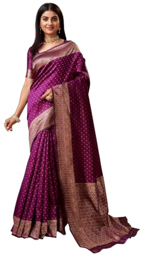 Image of Avantika Fashion Women's Kanjivaram Soft Silk Banarasi Sarees With Blouse Piece
