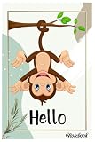 Notebook - The animal mini journal notebook for Baby, notebook for Kid 315: Zoo Animals 64_ 6in x 9in x 114 Pages White Paper Blank Journal with Black Cover Perfect Size