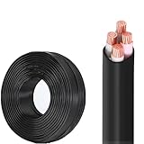 1.5-6mm² 4-Core Copper Power Cable – Flexible Flame-Retardant, Eco-Friendly, Oxygen-Free Copper Wire for Industrial, Building & Electrical Wiring(100ft,2.5mm2-4c)