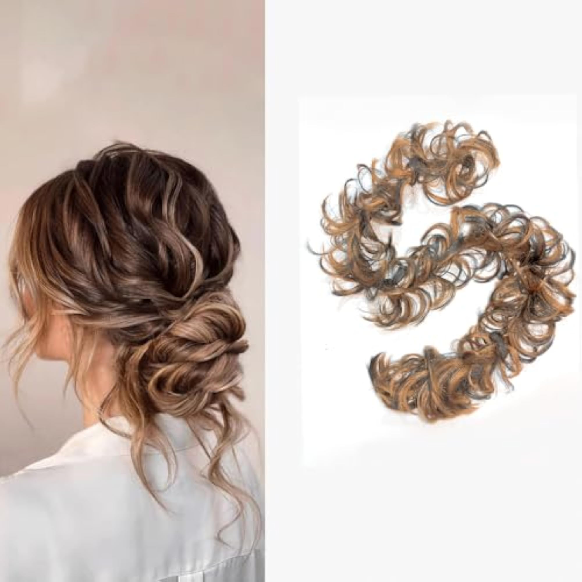 Highlight Messy Frill Hair Extensions For Ponytail Maker