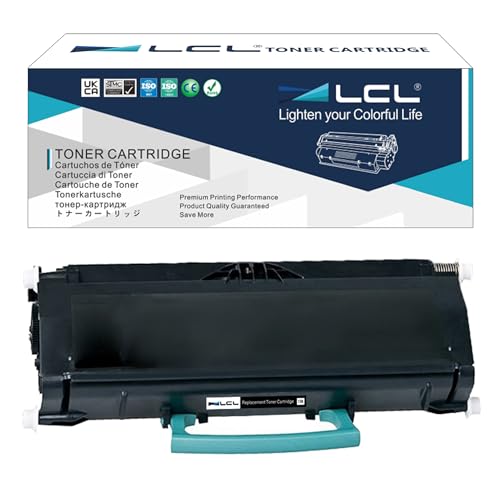 LCL E460X11E (1 Negro) Cartucho de tóner Remanufacturado para Lexmark E460 E460d E460dn E460dw E460dtn E462dtn