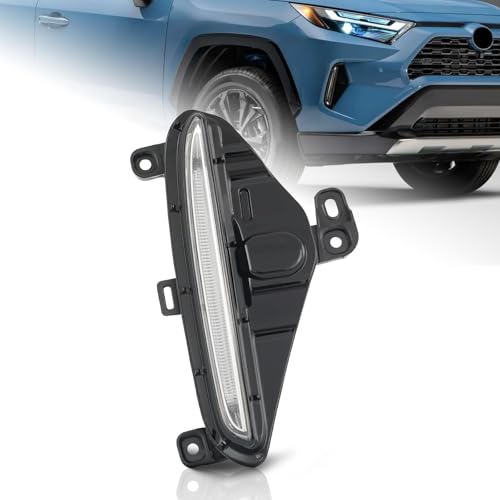 KARPAL Daytime Running Light Lamp Right Passenger Side Fit for Toyota RAV4 2021 2022 2023 Replacement for 8143042020