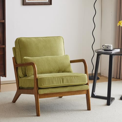 Karl home Mid-Century Modern Accent Chair, Living Room Chairs wit...