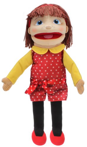 The Puppet Company Medium Sized Puppet Buddies Girl Hand Puppet - Light Skin Tone