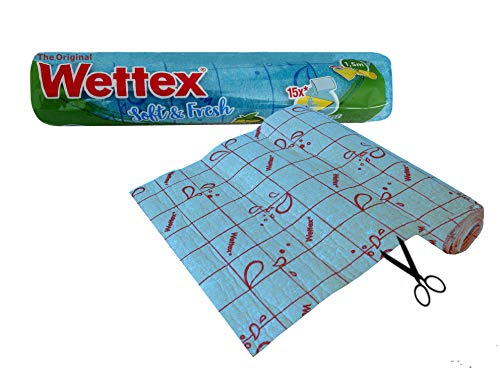 The Original Wettex Dishcloth Soft and Fresh on roll Swedish superabsorbent Sponge Cloth (Color May Vary) (1)