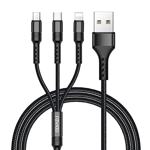 【Perfect Compatible】Cavo usb multiplo è compatibile con Phone 16/ 15/ 14/ 13/ 12/ 11/ XR/ XS/ X/ 8/ Pad/ Pod, Samsung Galaxy S24/ 23/ 22/ 21/ 20/ a40/ a50/ a70/ S10/ S9/ S8, P30/P20/ P10/ Mate10, Honor View10/ 9/ 8, G6, Sony Xperia, e altro ancora.
