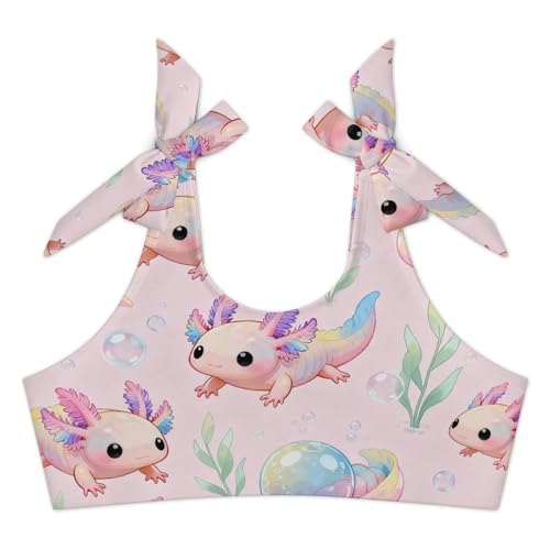 Image of Axolotl Girls Swimsuit Two Piece Swimwear Bathing Suit for Girls