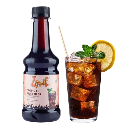 Image of Zone Tropical Fruit Beer Flavoured syrup 300ml | Captures Essence of Childhood Drink | Perfect for Mocktails, Cocktails, Lemonades, Iced Teas & More | 35+ Flavours