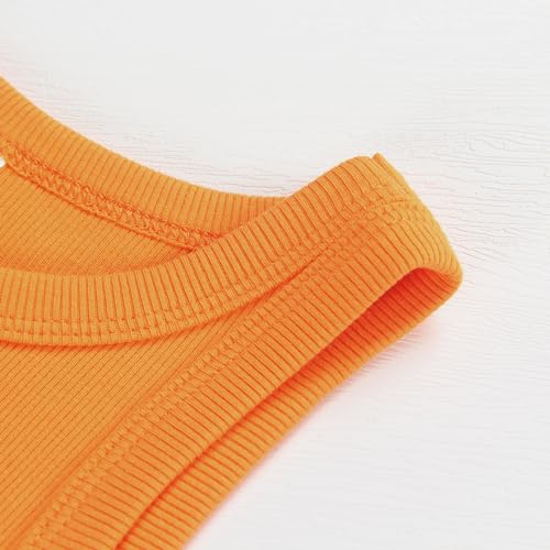Image of Artfish Women Casual Basic Sleeveless High Neck Rib-Knit Y2k Crop Tank Top