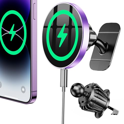 Coolpow MagSafe Wireless Car Charger Mount