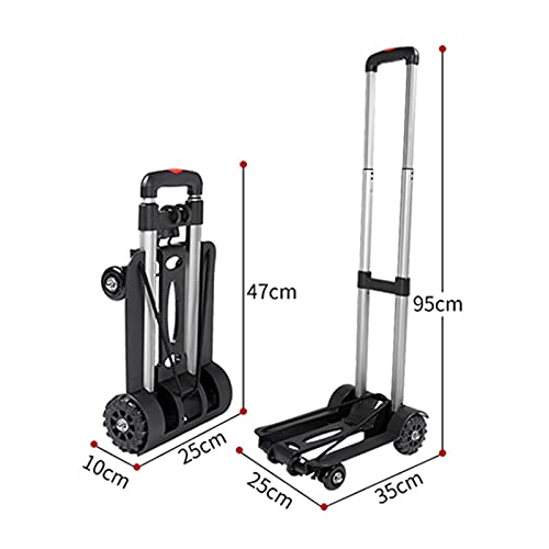 Carretilla Plegable Multifuncional, Capacidad 40kg, 4 Ruedas miniatura 2