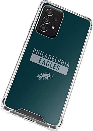 Skinit Clear Phone Case Compatible with Galaxy A52 5G - Officially Licensed NFL Philadelphia Eagles Green Performance Series Design